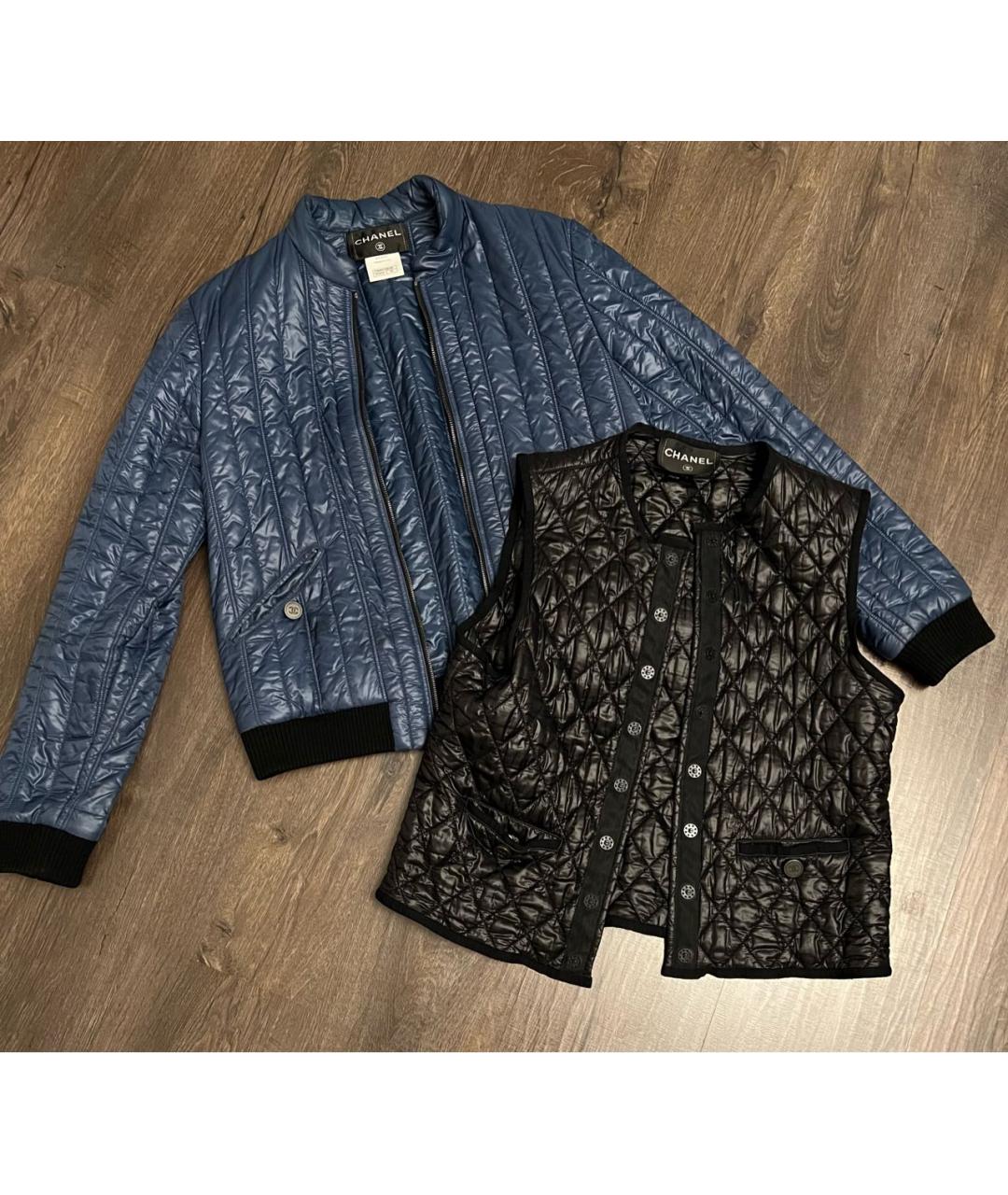 CHANEL Синяя полиамидовая куртка, фото 9