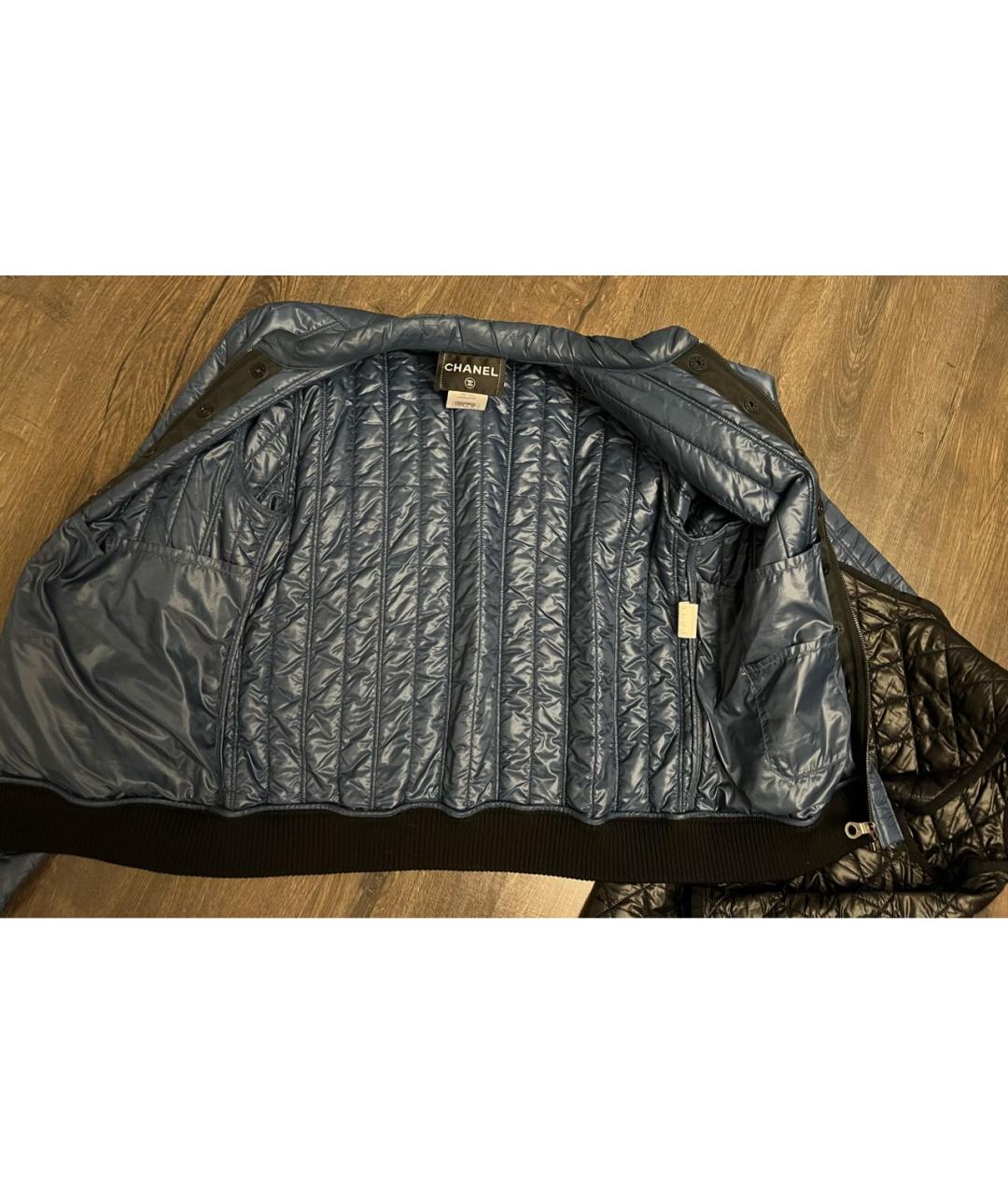 CHANEL Синяя полиамидовая куртка, фото 6