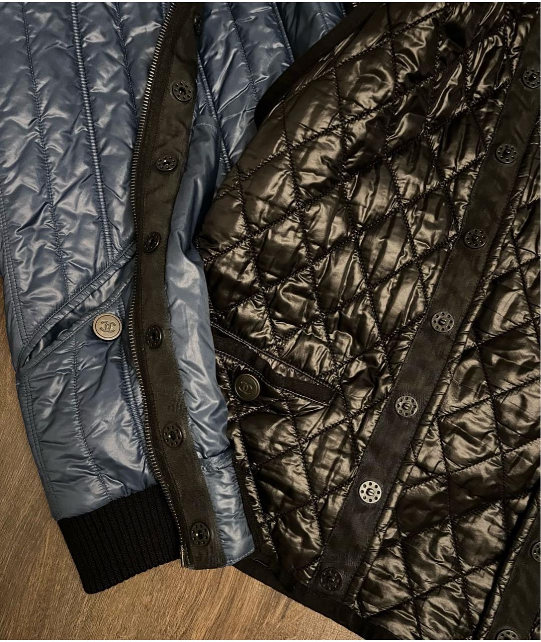 CHANEL Синяя полиамидовая куртка, фото 4