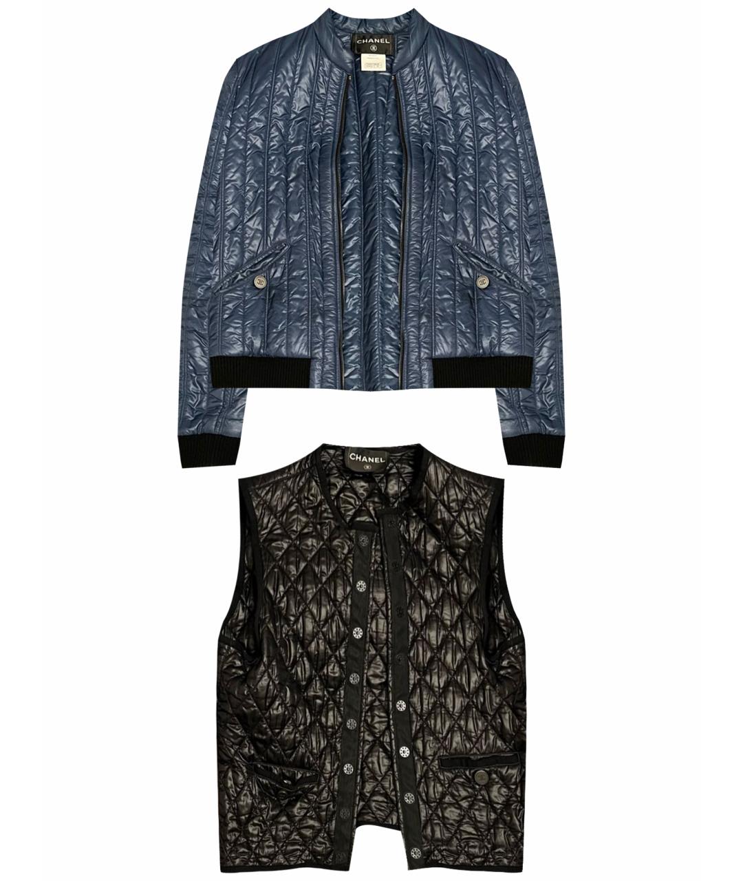 CHANEL Синяя полиамидовая куртка, фото 1