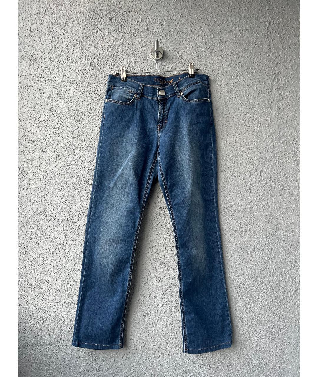ESCADA Синие хлопковые прямые джинсы, фото 8