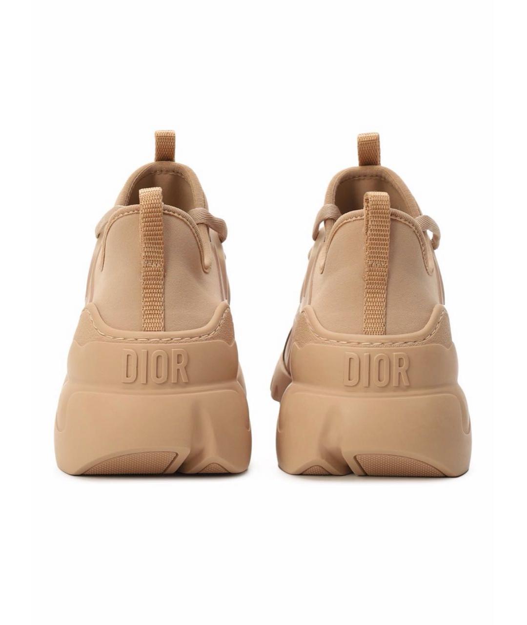 CHRISTIAN DIOR Коричневые неопреновые кроссовки, фото 5