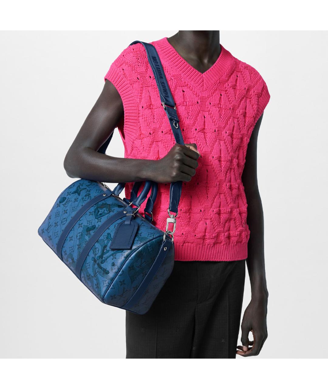 LOUIS VUITTON Синяя сумка через плечо, фото 8