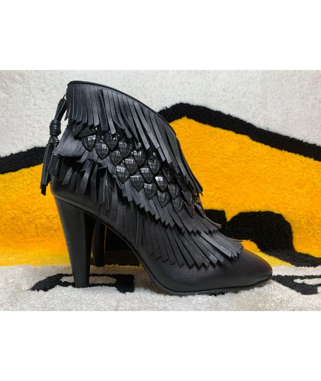 ASH Черные кожаные ботильоны, фото 9