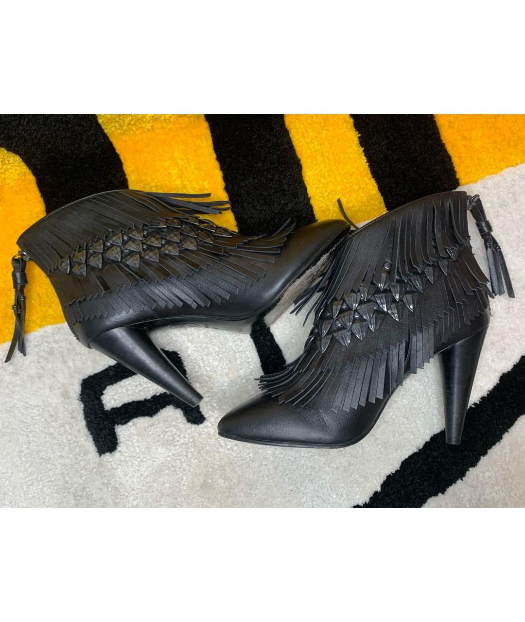 ASH Черные кожаные ботильоны, фото 5