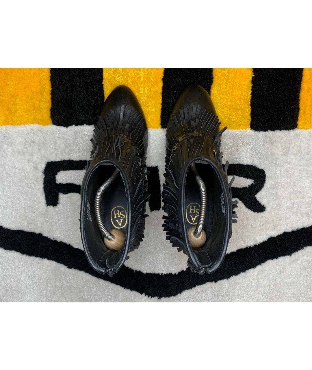 ASH Черные кожаные ботильоны, фото 3