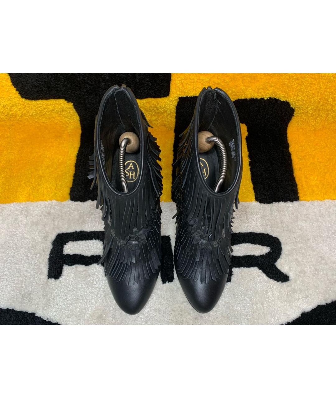 ASH Черные кожаные ботильоны, фото 2
