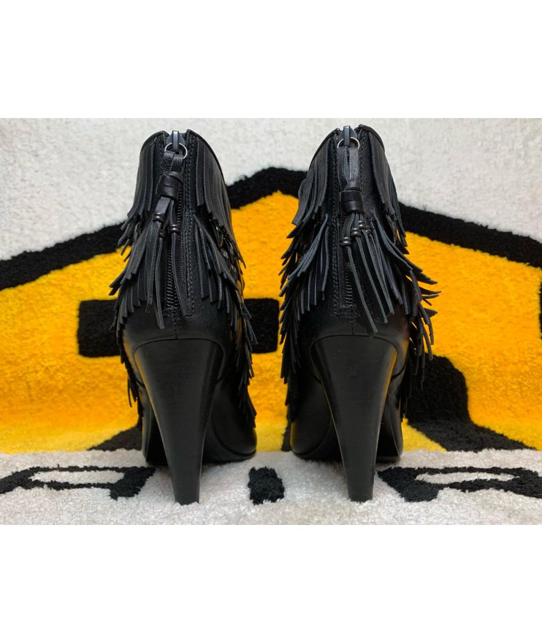 ASH Черные кожаные ботильоны, фото 4