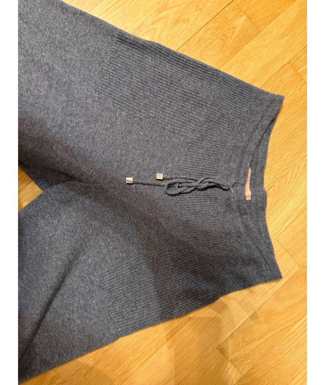 FALCONERI Антрацитовые кашемировые брюки узкие, фото 3