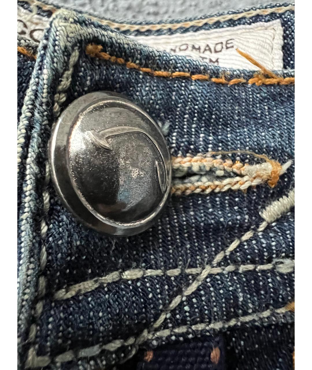 JACOB COHEN Темно-синие хлопковые прямые джинсы, фото 4