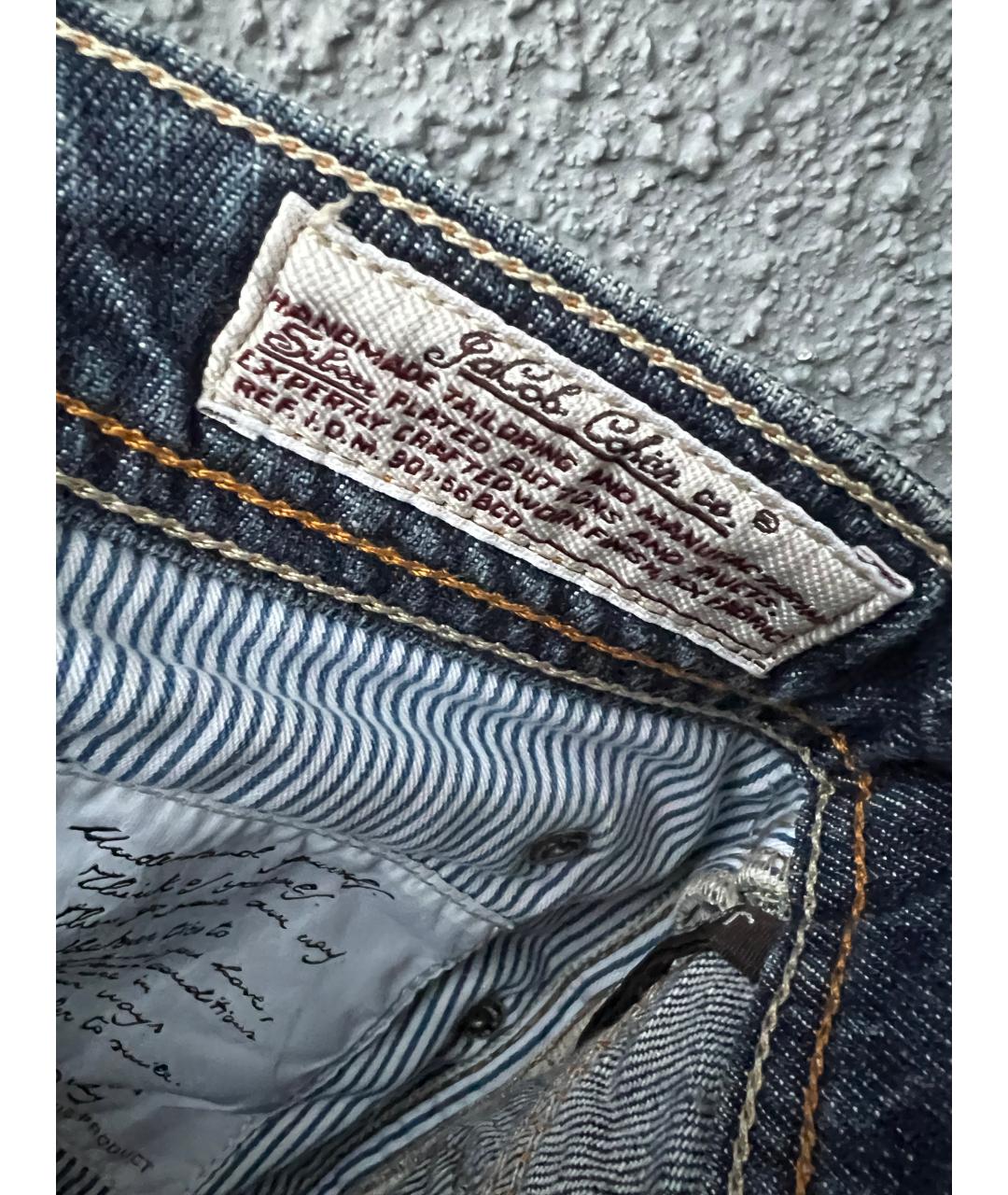 JACOB COHEN Темно-синие хлопковые прямые джинсы, фото 8