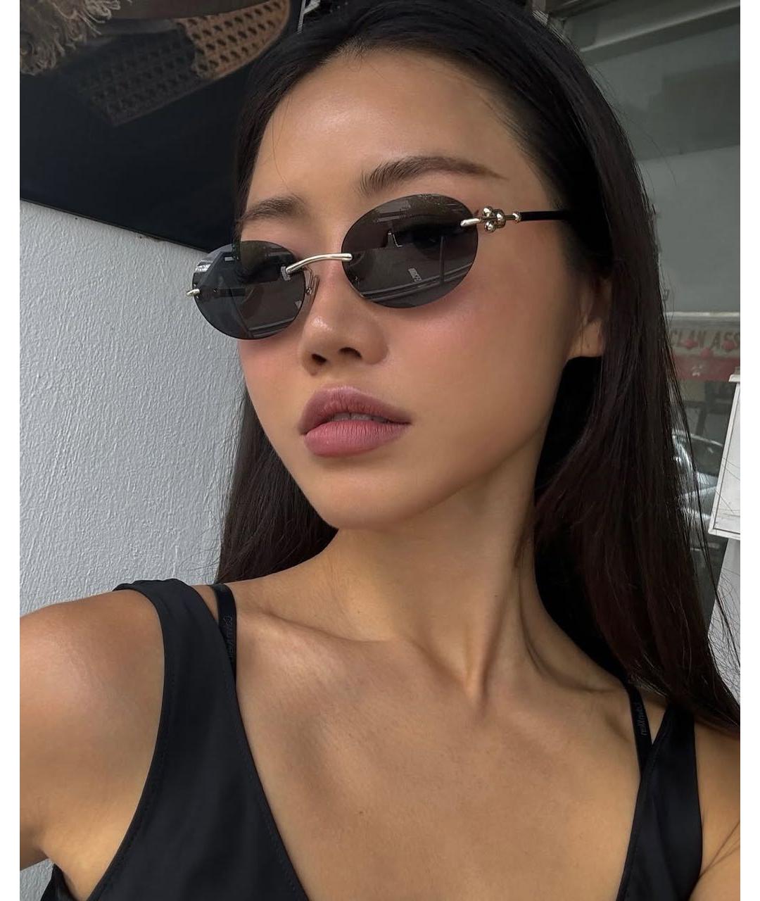 TIFFANY&CO Серебряные металлические солнцезащитные очки, фото 3