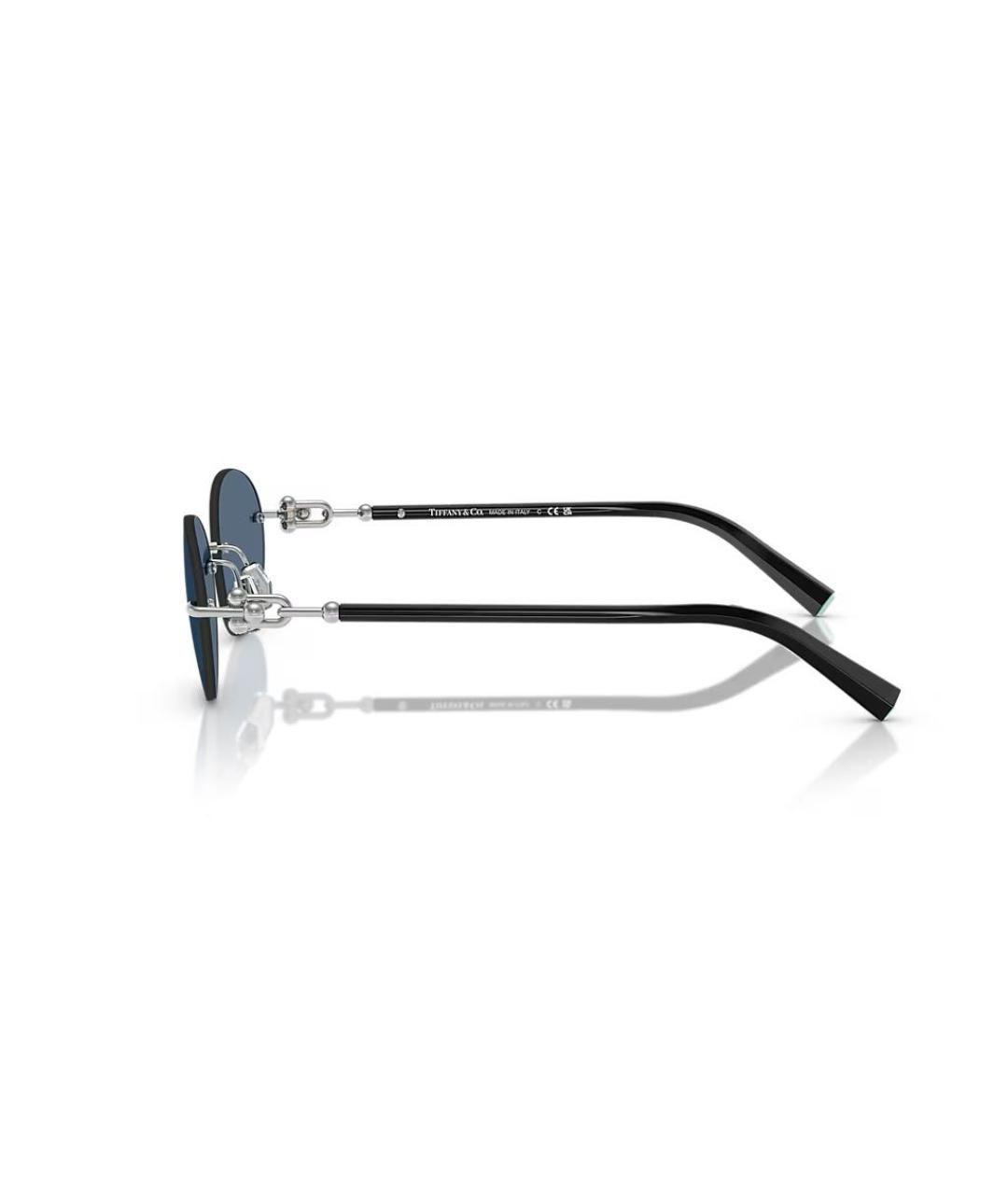 TIFFANY&CO Серебряные металлические солнцезащитные очки, фото 2