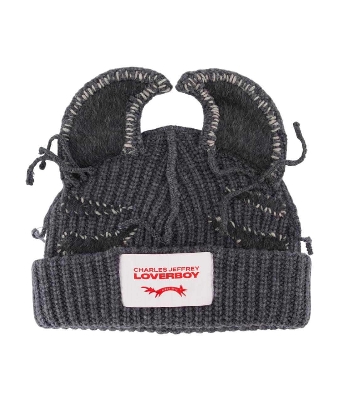 CHARLES JEFFREY LOVERBOY Серая хлопковая шапка, фото 1