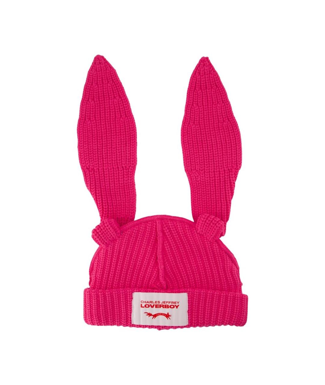 CHARLES JEFFREY LOVERBOY Розовая хлопковая шапка, фото 1