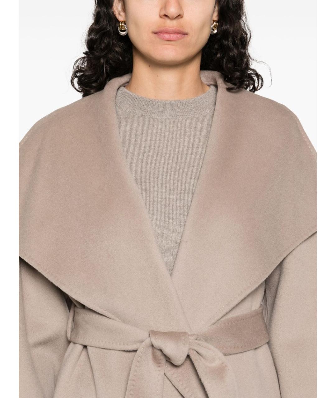 SOFT GOAT Бежевое кашемировое пальто, фото 2