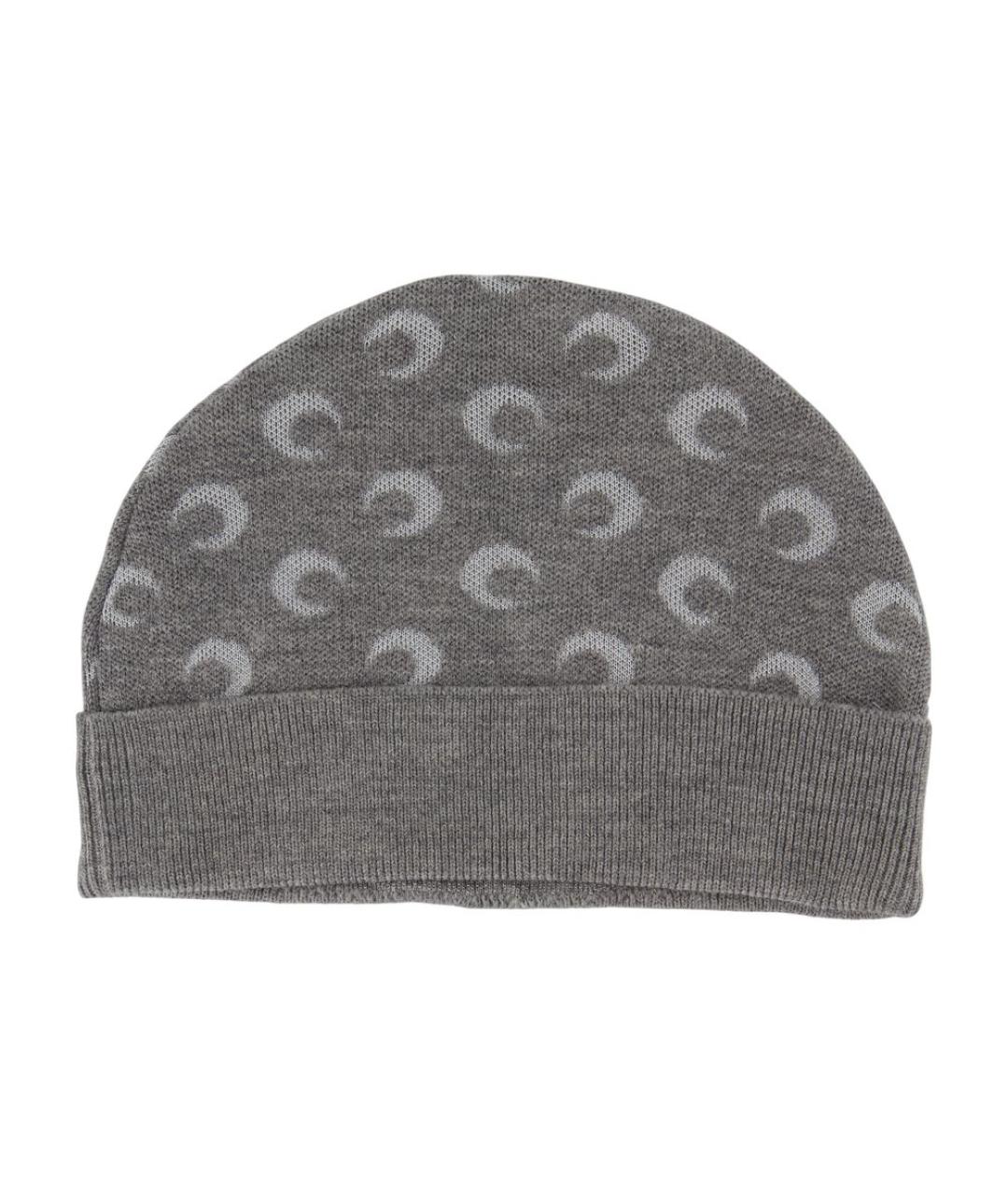 MARINE SERRE Серая шерстяная шапка, фото 2