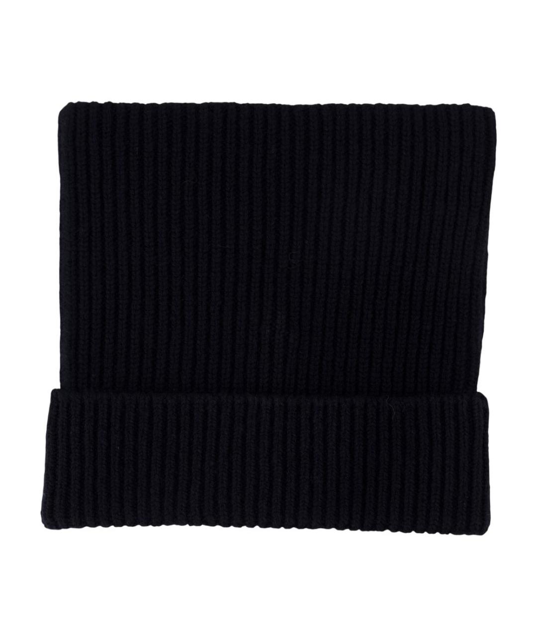 ACNE STUDIOS Черная хлопковая шапка, фото 2