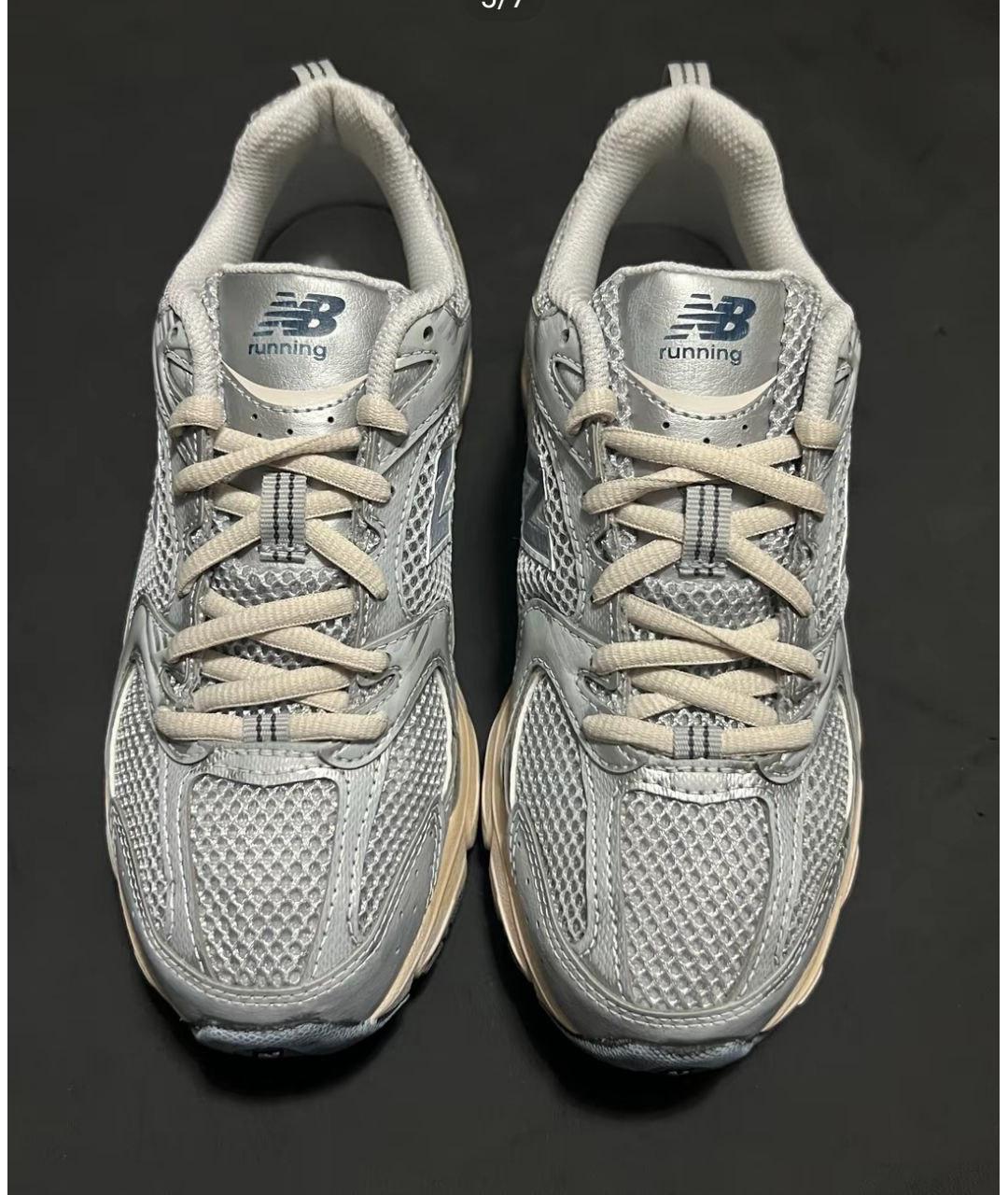 NEW BALANCE Серые текстильные кроссовки, фото 5