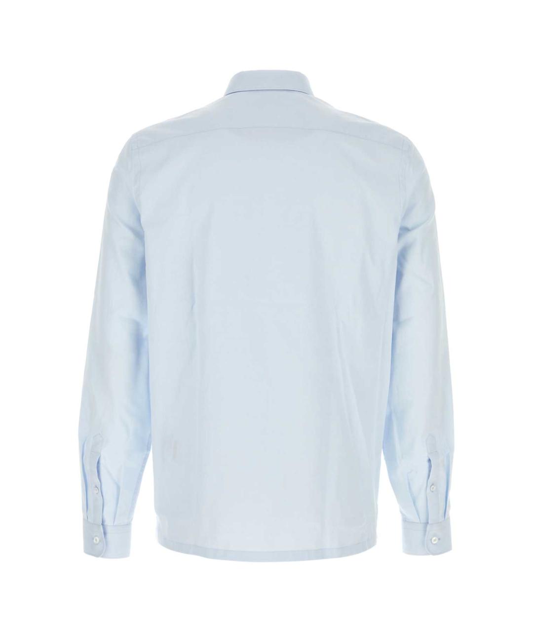 PRADA Голубая хлопковая кэжуал рубашка, фото 2