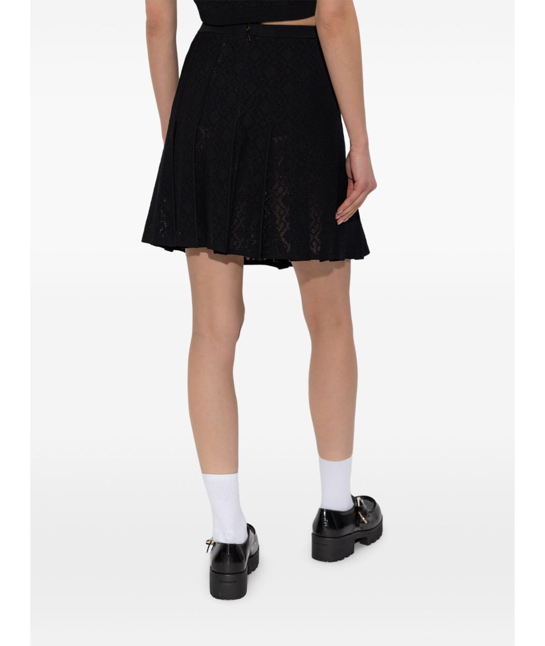 GIVENCHY Черная вискозная юбка мини, фото 4