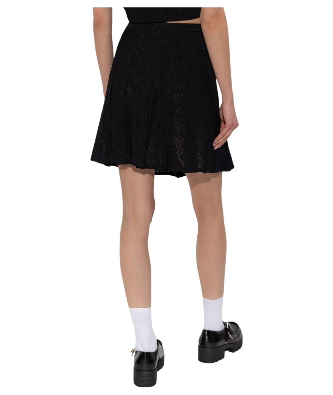 GIVENCHY Черная вискозная юбка мини, фото 4