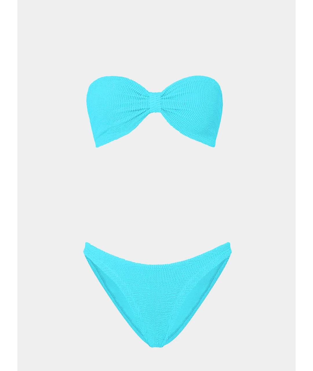 HUNZA G Бирюзовый купальник, фото 6