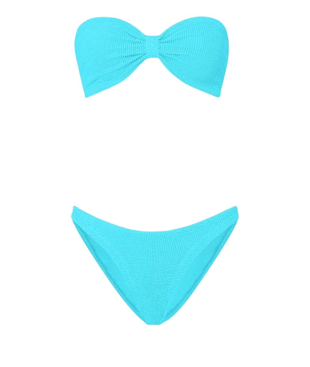 HUNZA G Бирюзовый купальник, фото 1