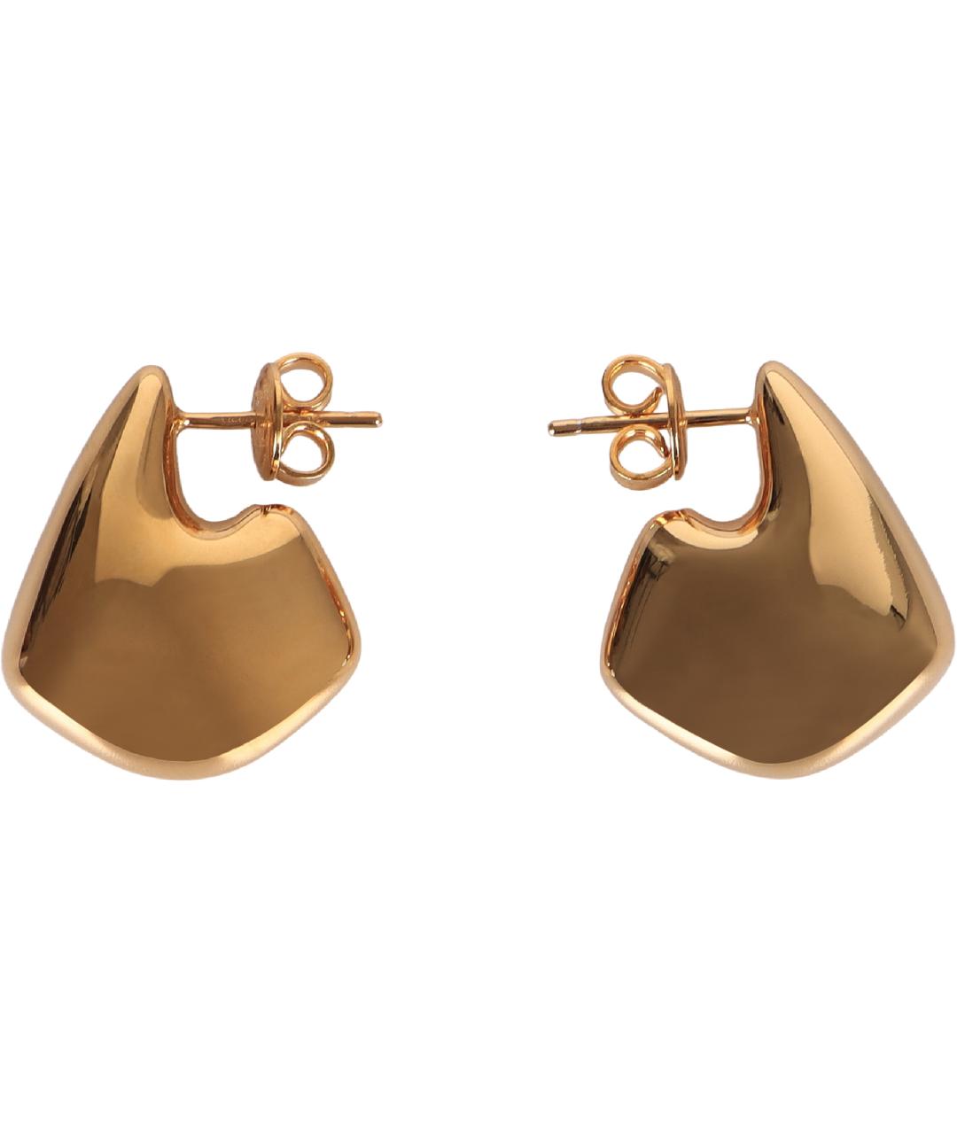 BOTTEGA VENETA Золотые металлические серьги, фото 2