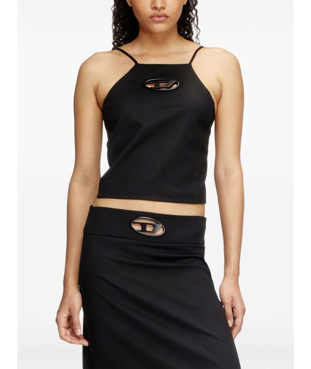 DIESEL Черная хлопковая майка, фото 4