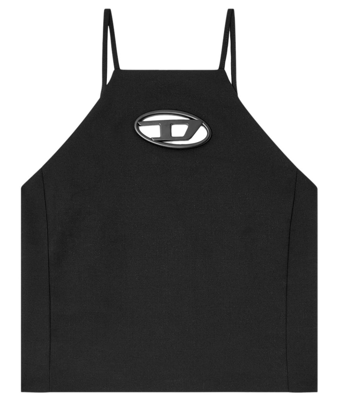 DIESEL Черная хлопковая майка, фото 1