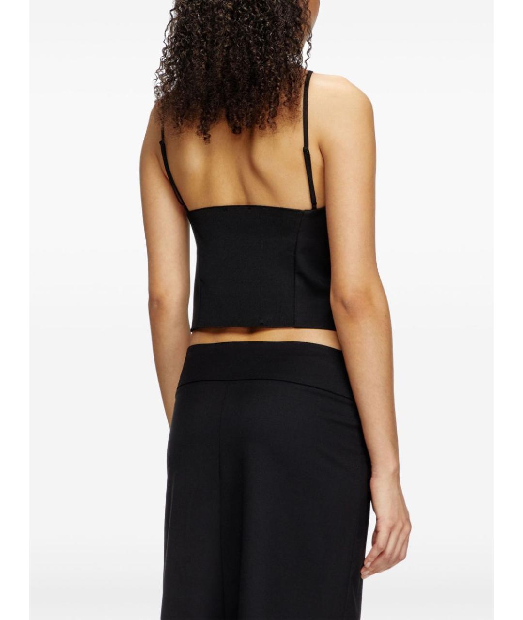 DIESEL Черная хлопковая майка, фото 2