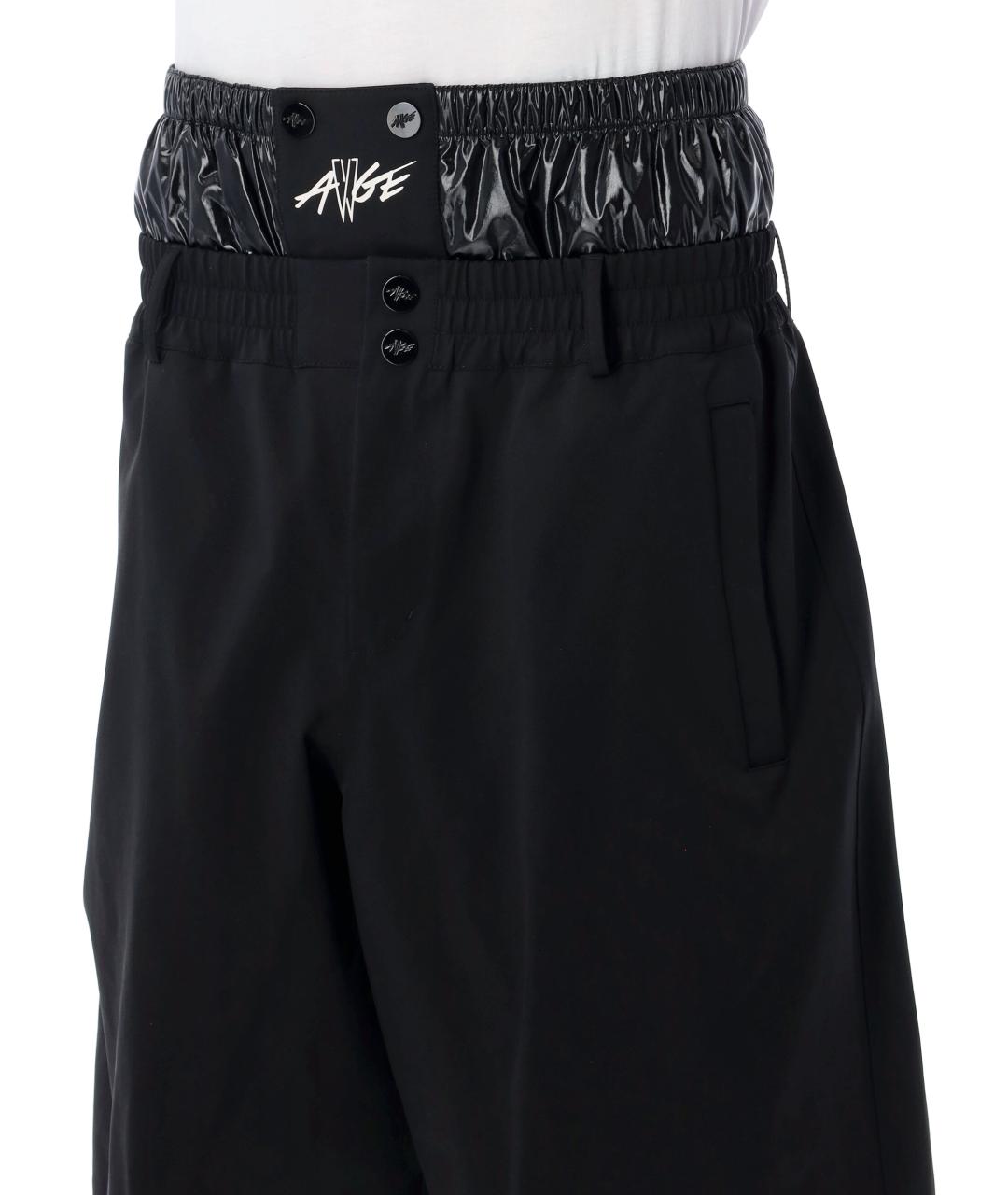 MONCLER Черные полиамидовые шорты, фото 3