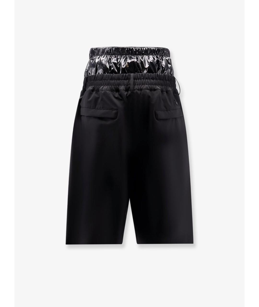 MONCLER Черные полиамидовые шорты, фото 2
