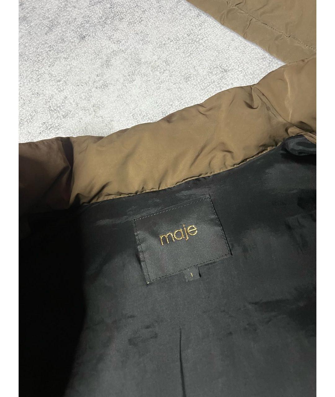 MAJE Хаки полиэстеровый жилет, фото 7