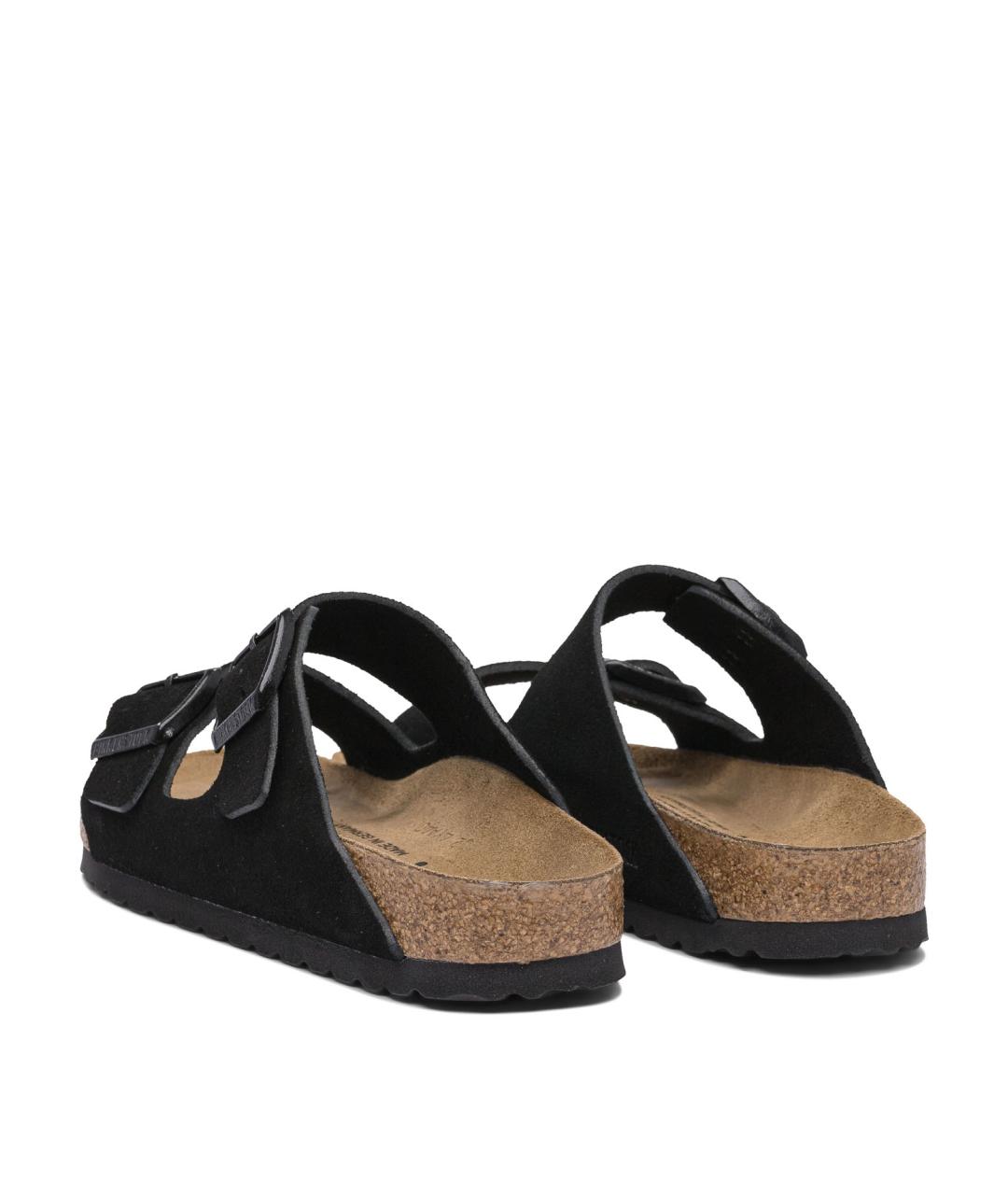 BIRKENSTOCK Черные замшевые сандалии, фото 4