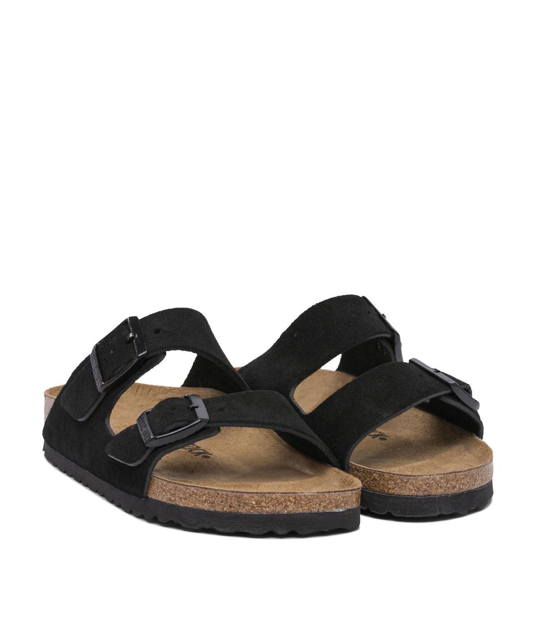 BIRKENSTOCK Черные замшевые сандалии, фото 2