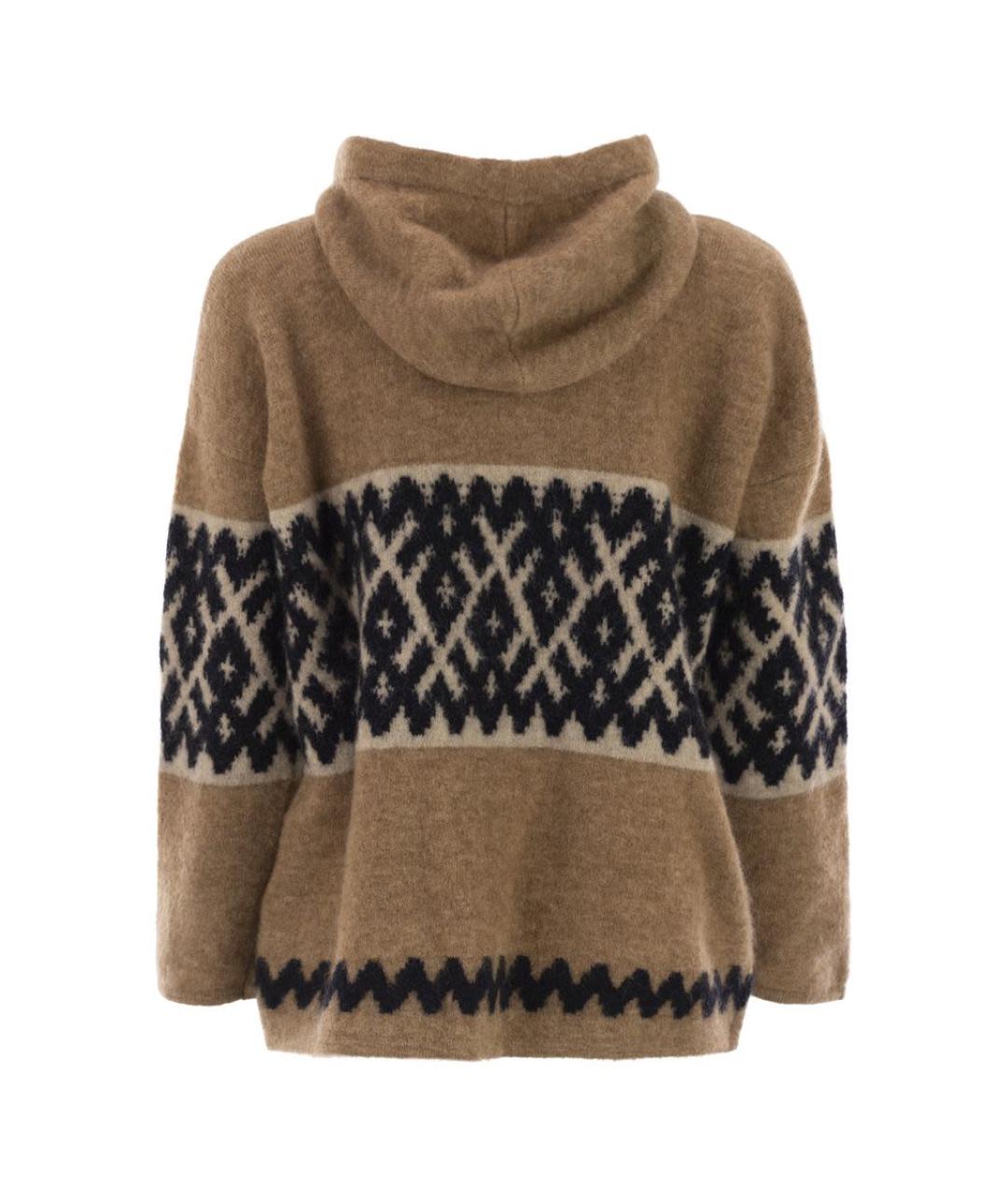 'S MAX MARA Бежевый шерстяной джемпер / свитер, фото 2