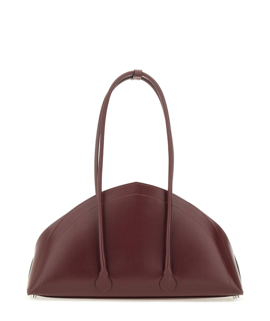 FEDERICO CINA Красная кожаная сумка с короткими ручками, фото 2