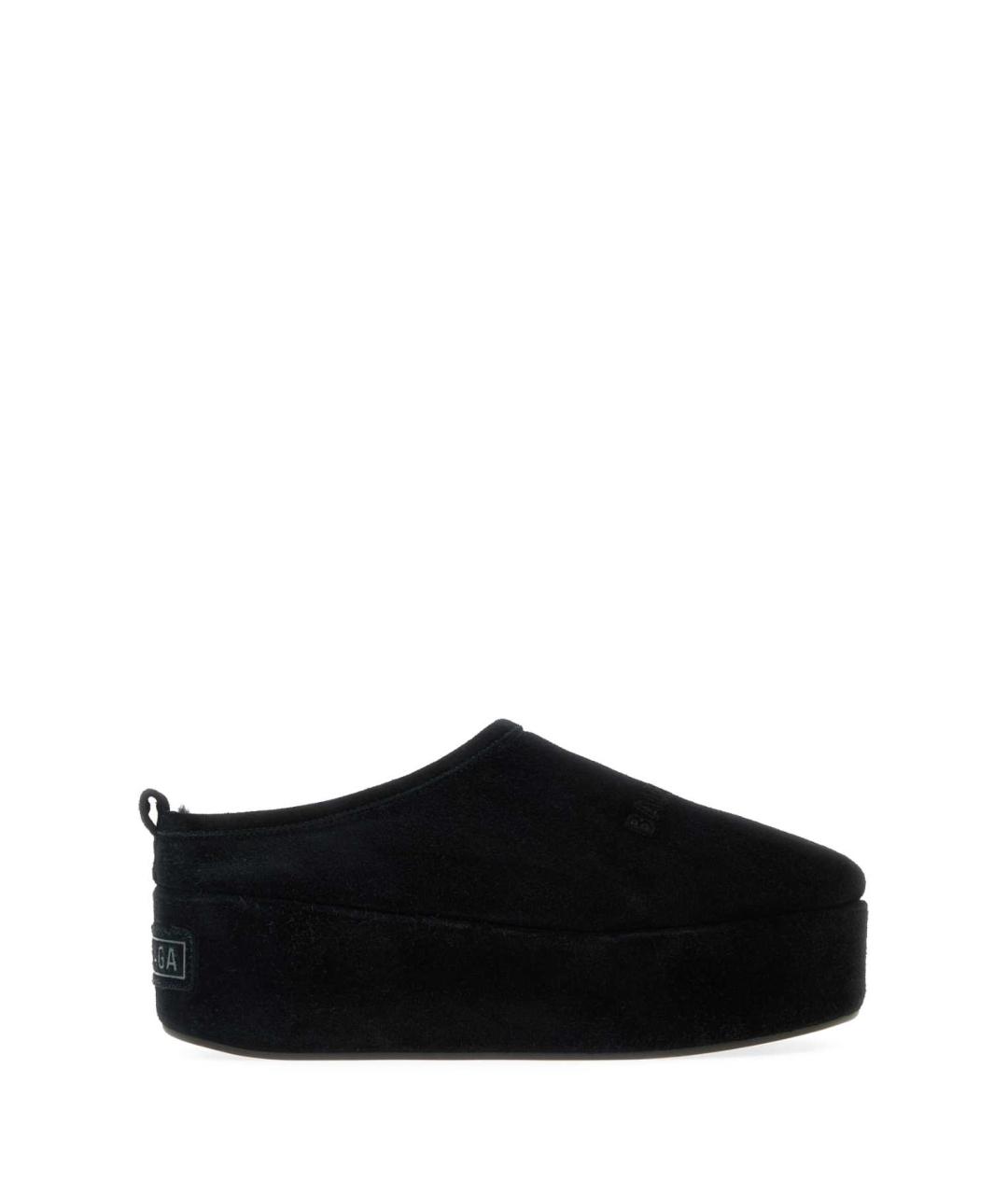 BALENCIAGA Черные замшевые мюли, фото 1