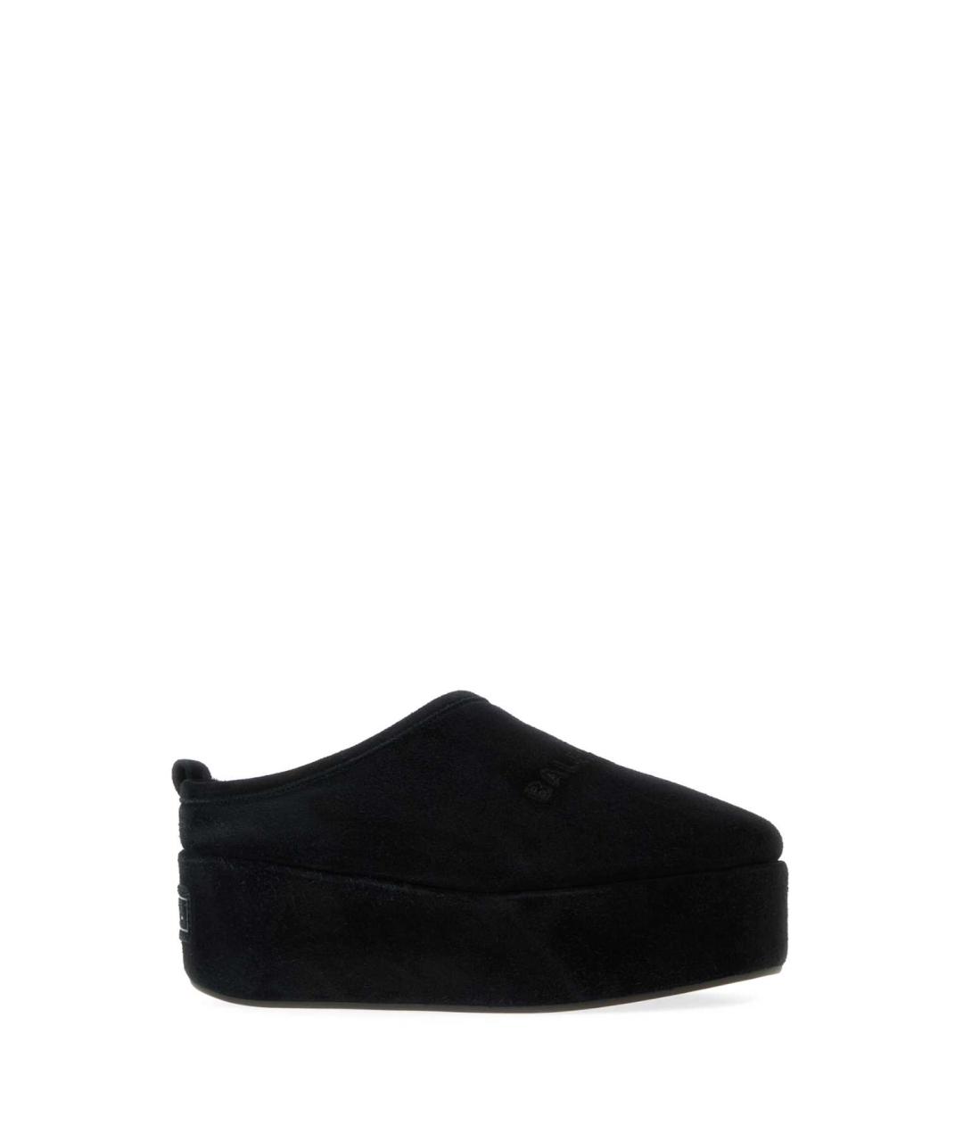 BALENCIAGA Черные замшевые мюли, фото 2