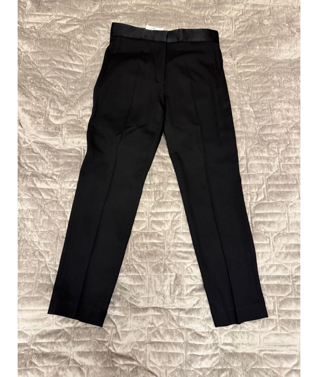 SANDRO Черные вискозные брюки узкие, фото 6