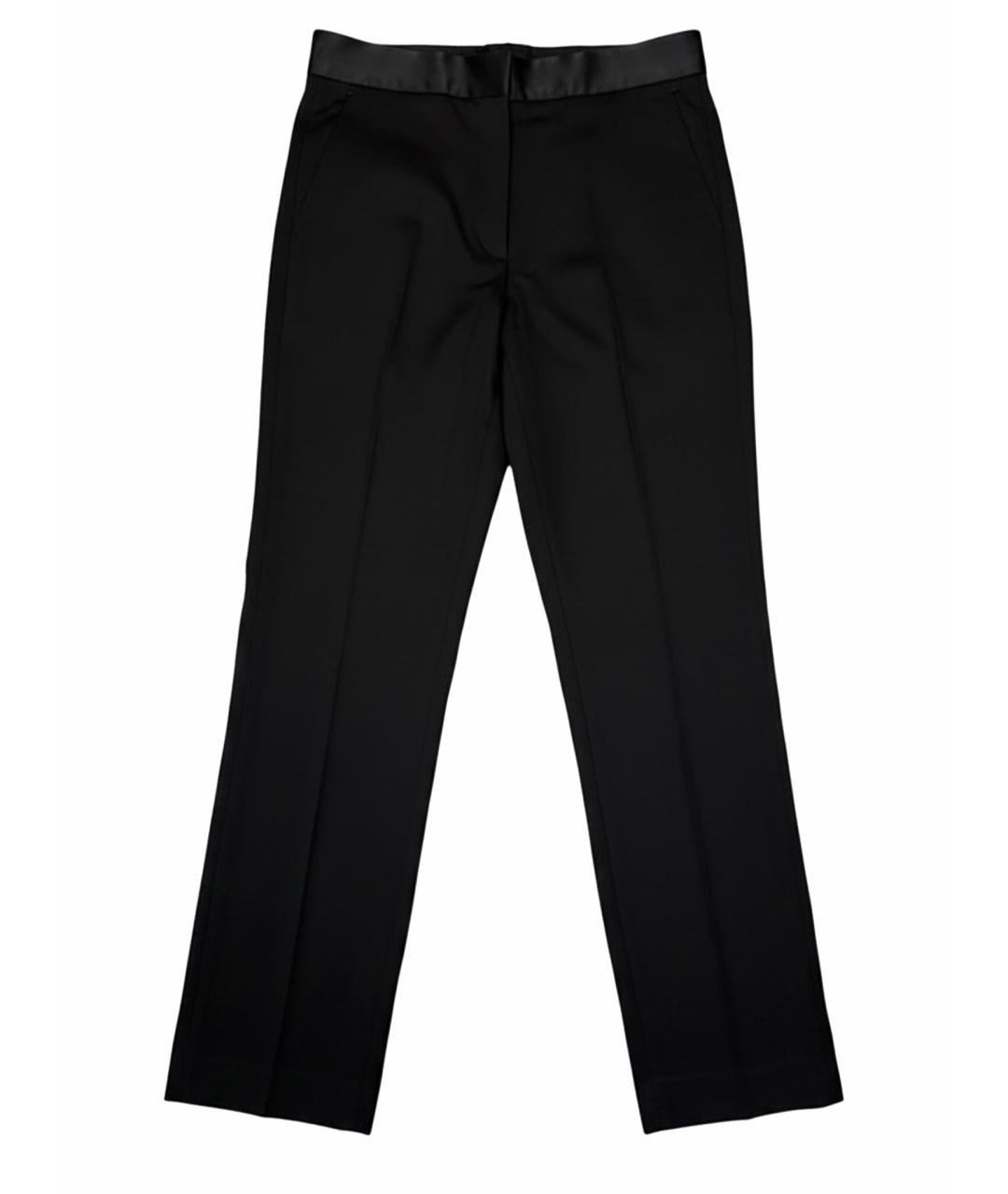 SANDRO Черные вискозные брюки узкие, фото 1