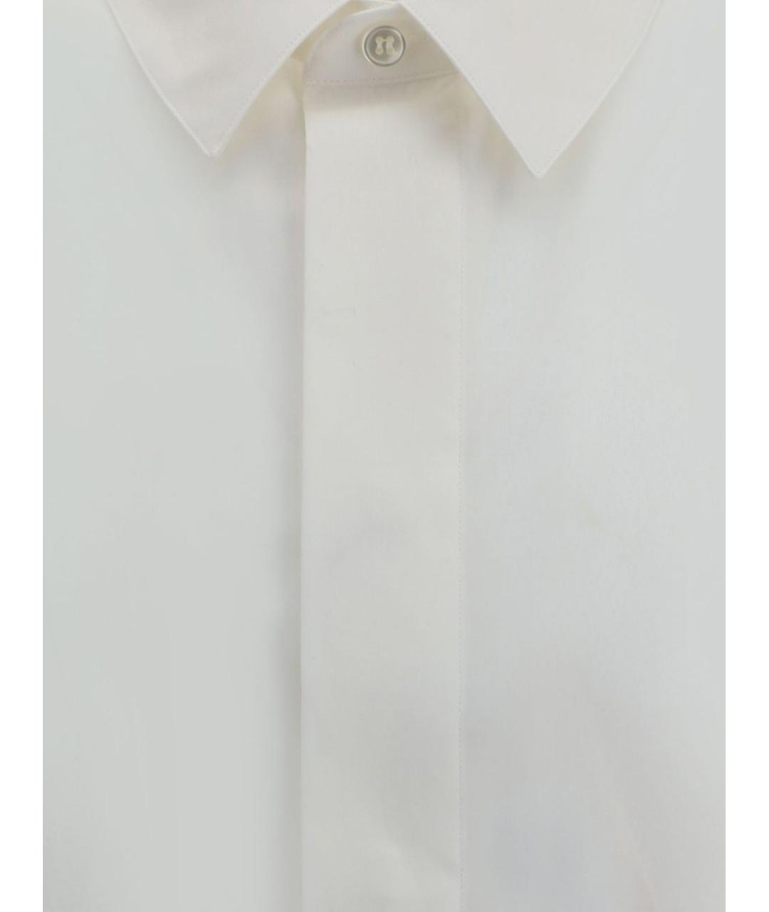 SAINT LAURENT Белая хлопковая кэжуал рубашка, фото 4