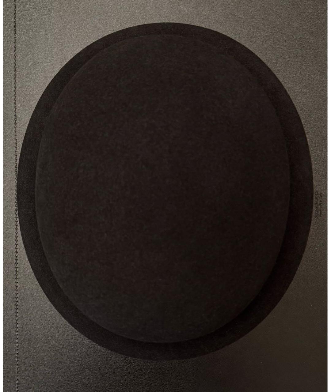 CHANEL Черная шерстяная шляпа, фото 3