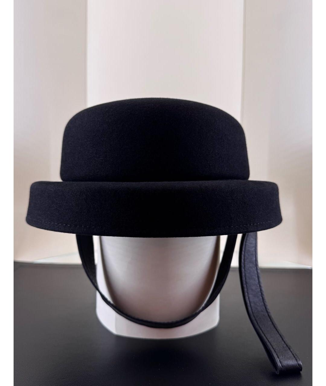 CHANEL Черная шерстяная шляпа, фото 8