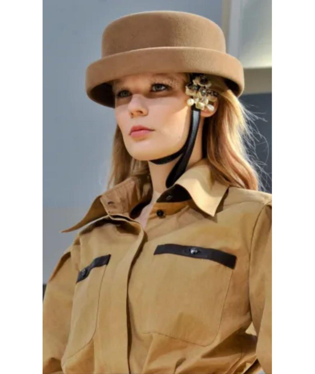 CHANEL Черная шерстяная шляпа, фото 7