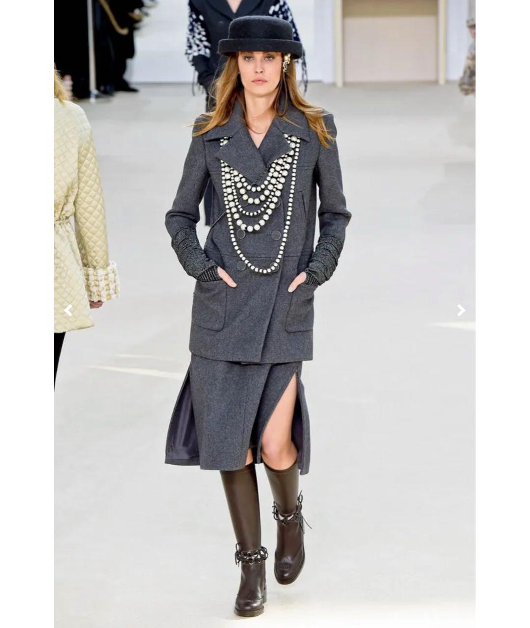 CHANEL Черная шерстяная шляпа, фото 5