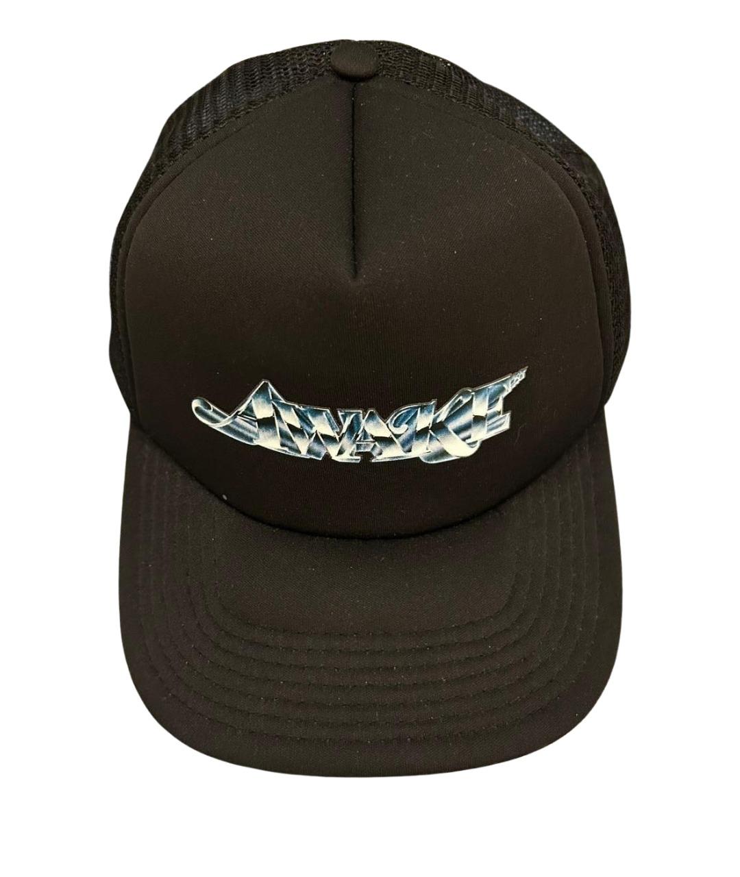 Awake NY Черная хлопковая кепка/бейсболка, фото 1