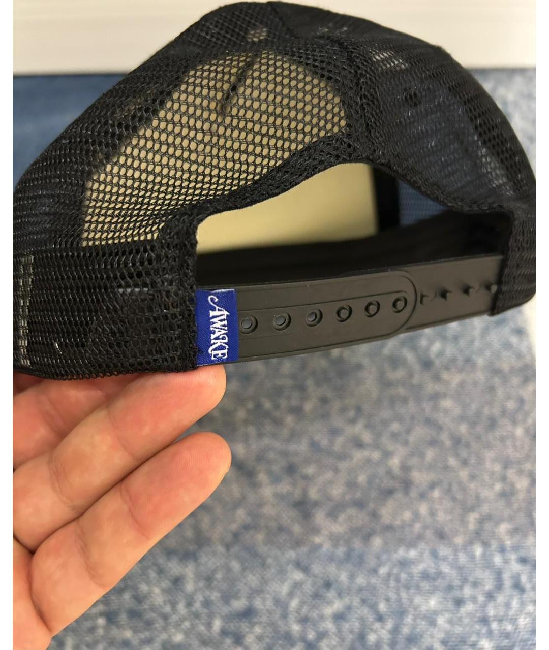 Awake NY Черная хлопковая кепка/бейсболка, фото 2